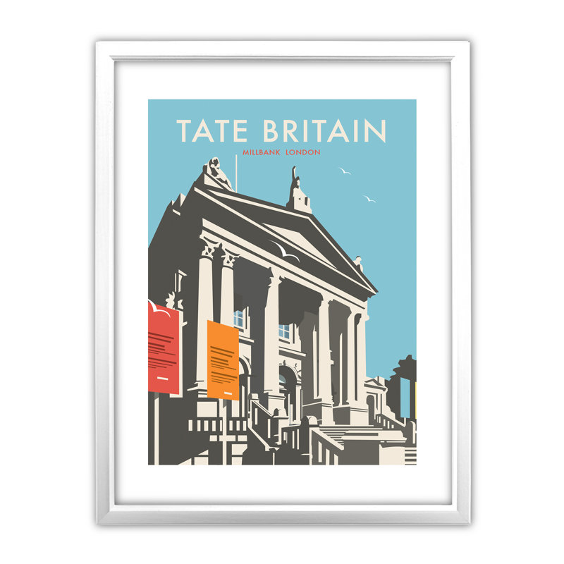 Dave Thompson - Single Picture Frame Print on Canvas, White