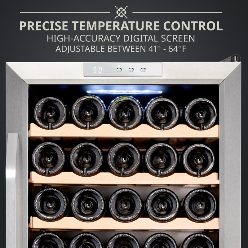 Réfrigérateur à vin sur pieds 34 bouteilles à compresseur