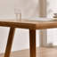 Table de salle à manger rectangulaire en bois massif brun-108204925