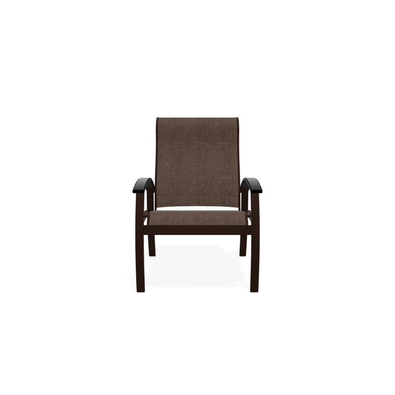 Chaise de patio Askar, Moka Sunbrella®, Noir, Kona texturé