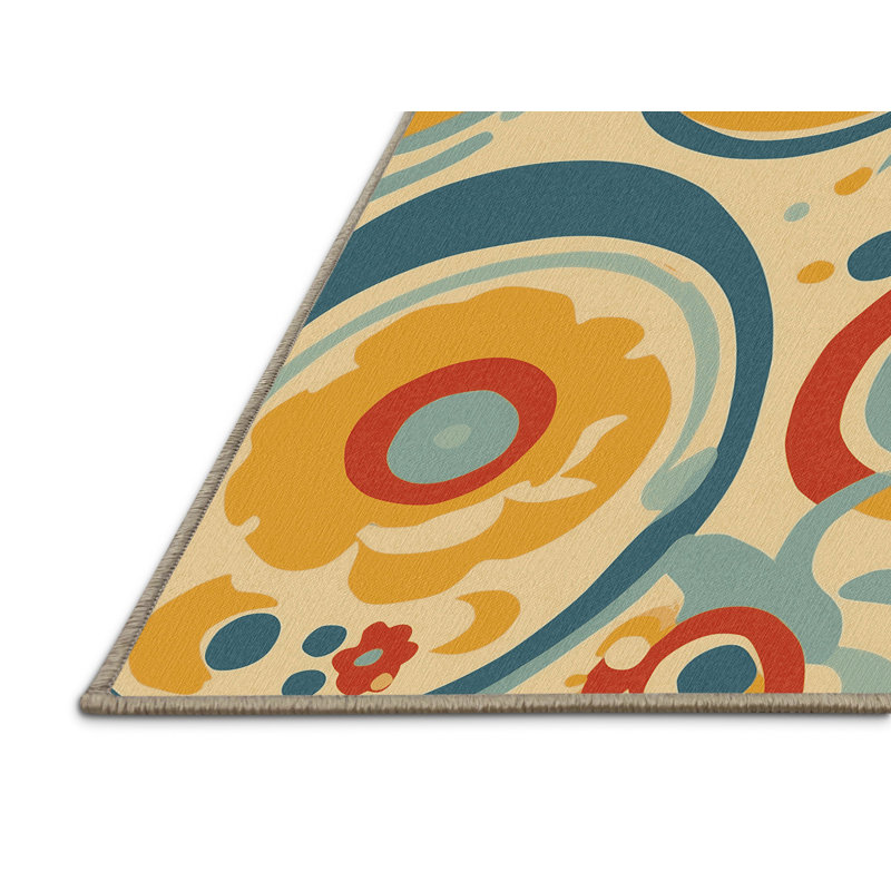 Funky Line Rug, Square 3'
