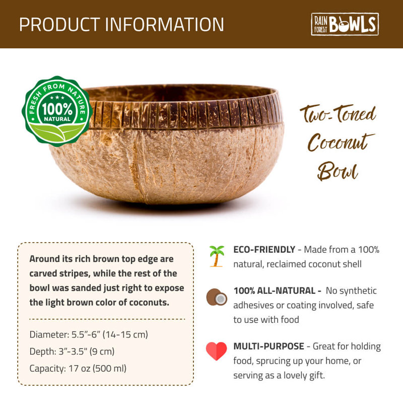 17 oz. Coconut Dessert Bowl