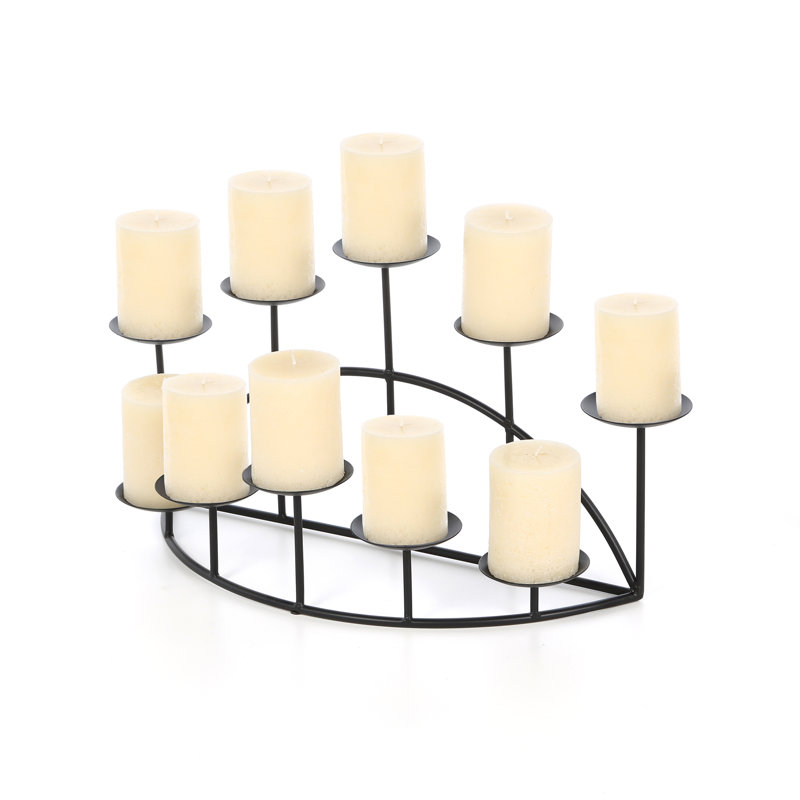 Elisabeth 11'' H Metal Tabletop Candelabra