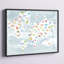 Carte du monde Milla Watercolor avec motif de reptiles de dinosaures par Ziwei Li - Peinture-62163244-62163245