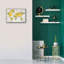 «World Map Yellow Gray» par Danhui Nai, art mural-596969005