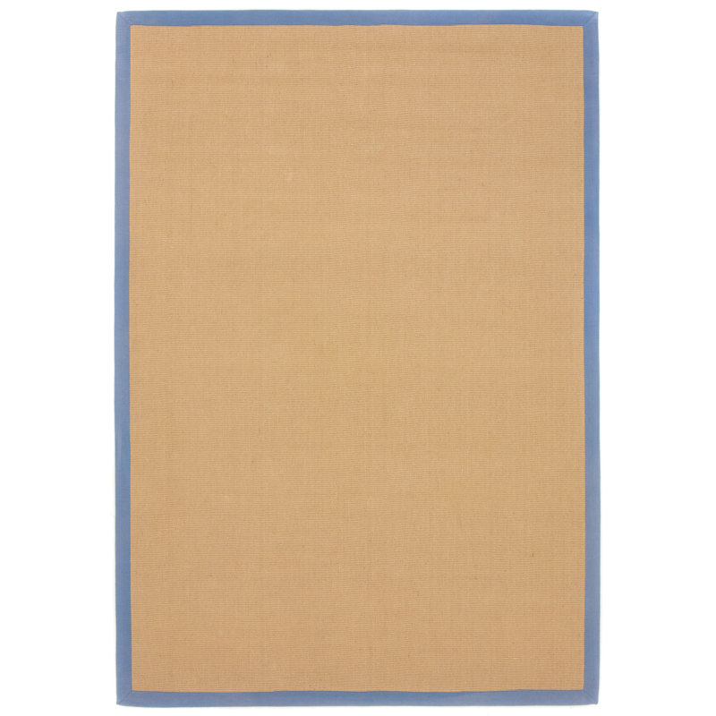 Sisal Hand Woven Blue Rug, Rectangle 80 x 150cm