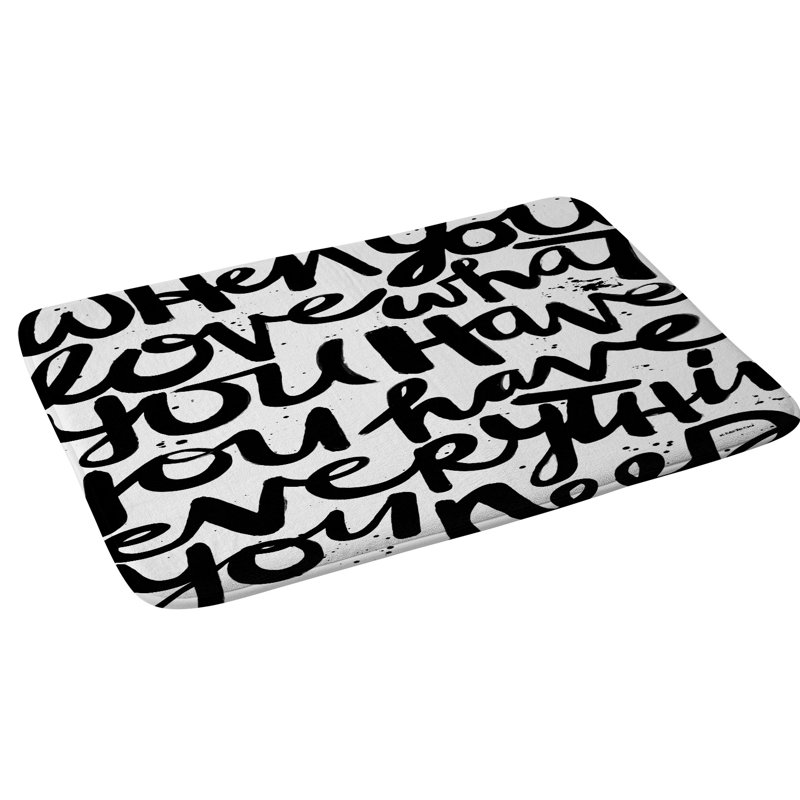 Tapis de salle de bain kal barteski if you love
