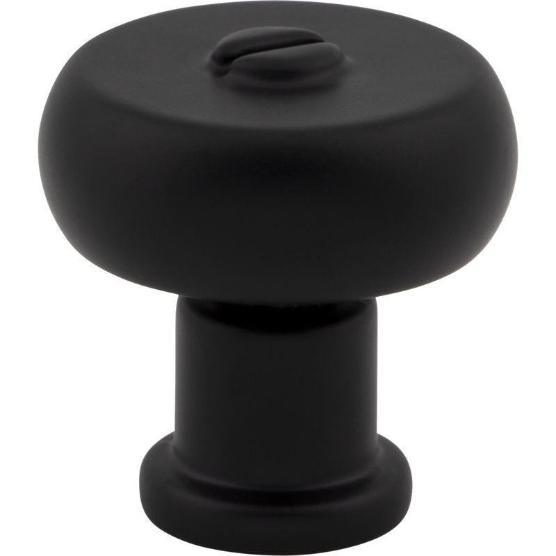 Everitt 1.19" Diameter Mushroom Knob, Matte Black