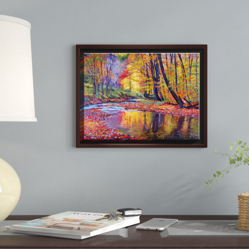 « automne prelude », reproduction sur toile, H 11 po x l 14 po x P 1,5 po, Toile tendue