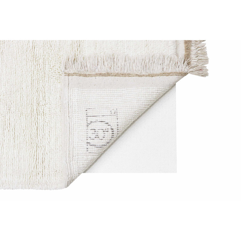 Sheep Of The World Hand Tufted Wool Area Rug in Sheep White, Runner 2'7" x 7'6"