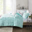 Édredon double / grand de style contemporain avec microfibre douce à imprimé géométrique argenté - Détails argent métallique