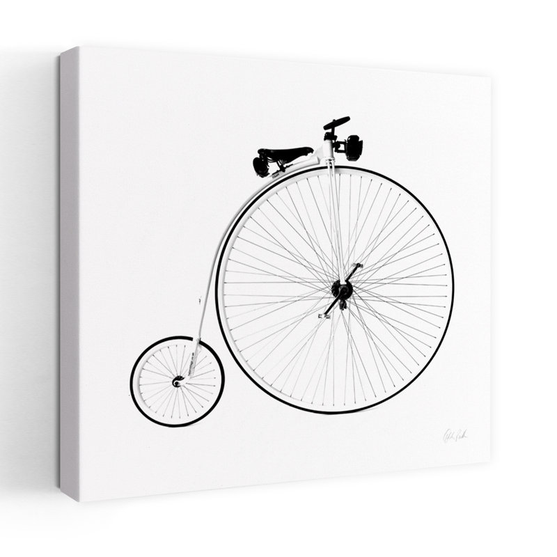 «Penny Farthing», art rétro rétro, H 24 po x l 24 po