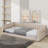 Twin XL Upholstery Daybed With Side Storage Pocket-1367386993