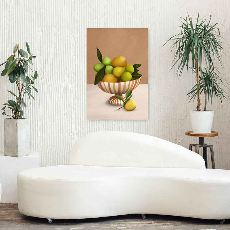 Art contemporain contemporain, plante fruitière, H 36 po x l 24 po