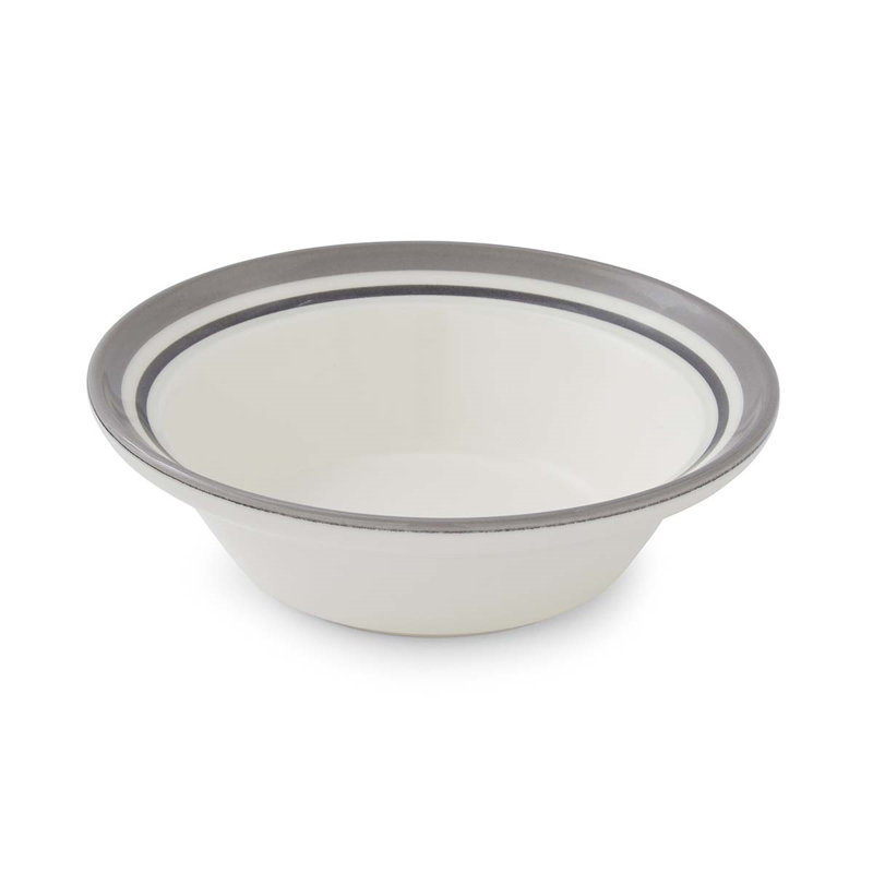 Portmeirion, Potters Stripe - Soup Plate, Grey