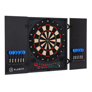 Klarfit Electronic Dartboard and Cabinet Set