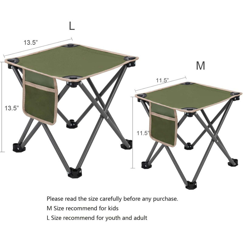 Tabouret de camping, chaise pliante Samll