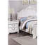 Table de chevet classique de couleur blanche 1pc