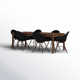 Anautica 88'' Rectangular 6 - Person Outdoor Dining Set