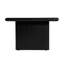 Soleil 42 po W Table basse rectangulaire en bois, noir-2000502339