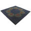 Tapis carré bleu marine Orlando