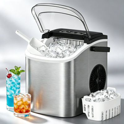 wekli 0.1 L Ice Chest Cooler in Silver
