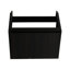 Meuble-lavabo 24 po avec lavabo en céramique, rangement flottant pour la salle de bain, armoire à deux portes, noir, portes doubles murales de style américain 24 po, lavabo-1397970309