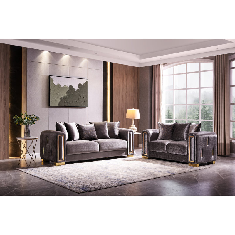 Bois de bouleau argenté avec base et revêtement en velours luxueux de couleur moderne, Argent argent
