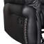 Canapé inclinable 81,1 po avec table rabattable - fauteuils inclinables doubles et charme riveté-116984951