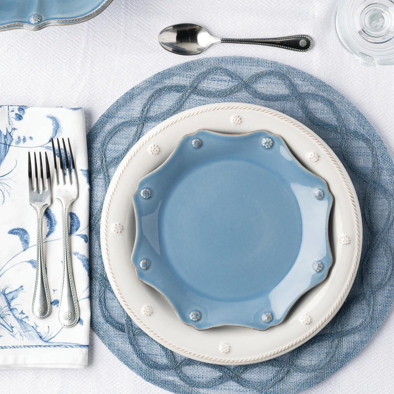 Berry & Thread 5 - Piece Place Setting - Hand Forged, Bright Satin
