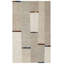 Rectangle Geometric Hand Tufted Wool Area Rug in Natural/Ivory-805122666