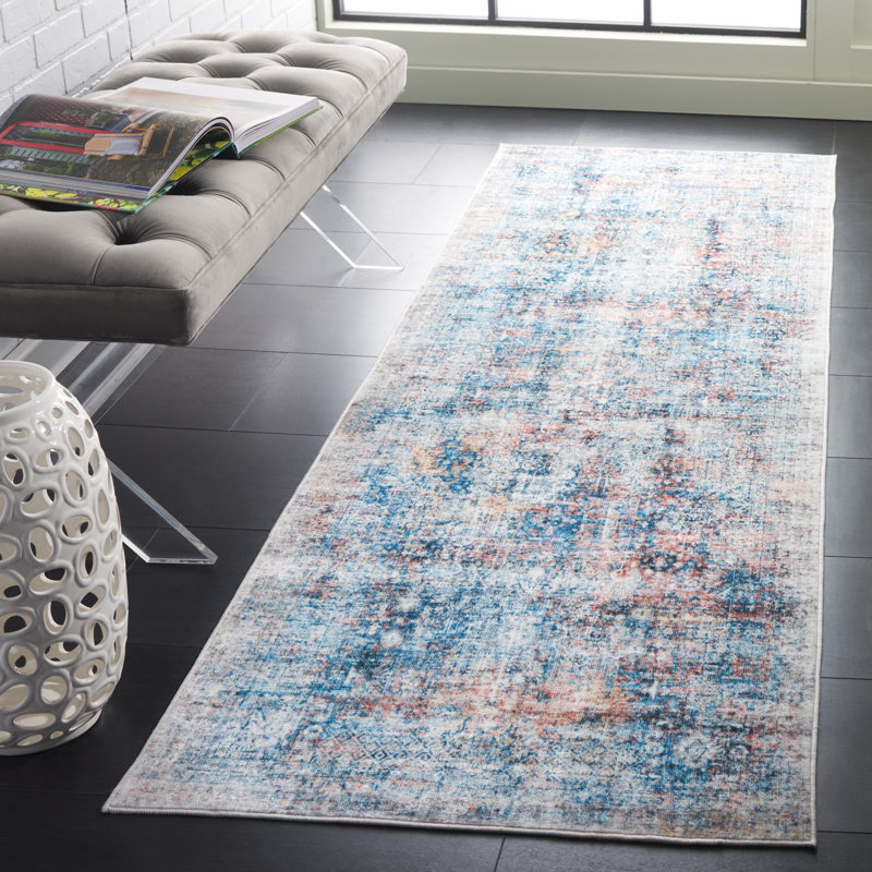 Sulley Monica Performance Machine Washable Abstract Rug, Runner 2'6" x 8'