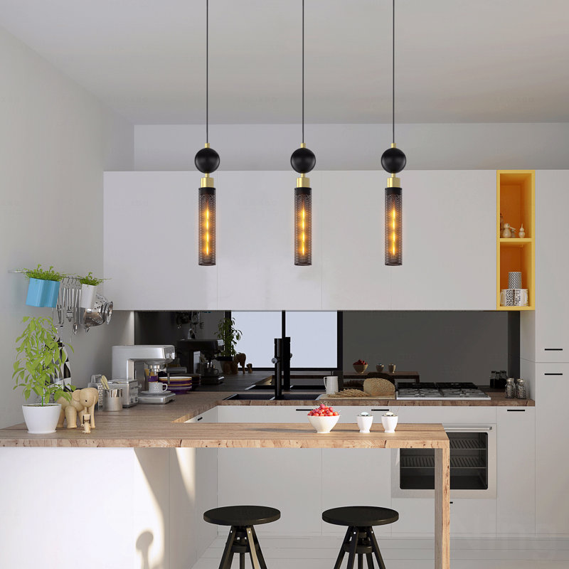 Luminaire suspendu (pour îlot de cuisine), cordon réglable