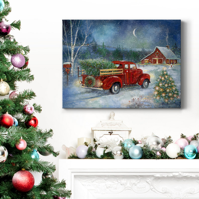 Christmas Delivery On Canvas Print - xmas wall art