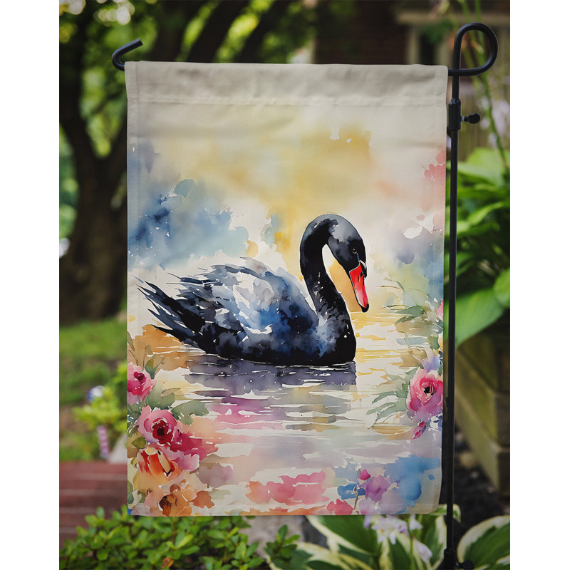 Drapeau de jardin cygne noir_DAC3272