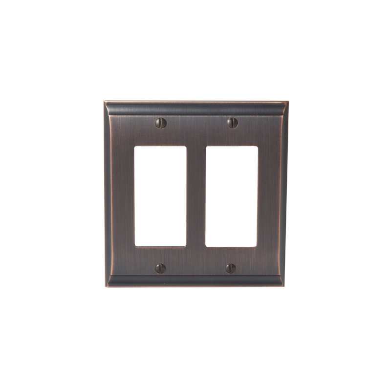 Candler 2-Gang Rocker Wall Plate, Oil-Rubbed Bronze