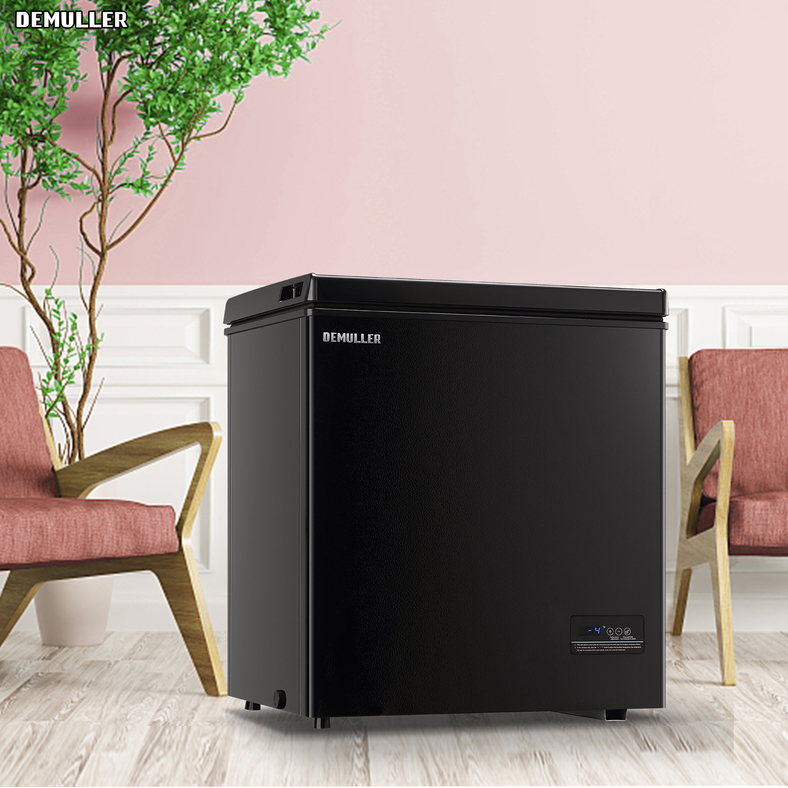5.0 Cu.ft Chest Freezer with Intelligent Temperature Control(-15F to 41F), Top Open Door Deep Freezer with TWO Hanging Baskets and Side Defrost Wate | Fridge.com