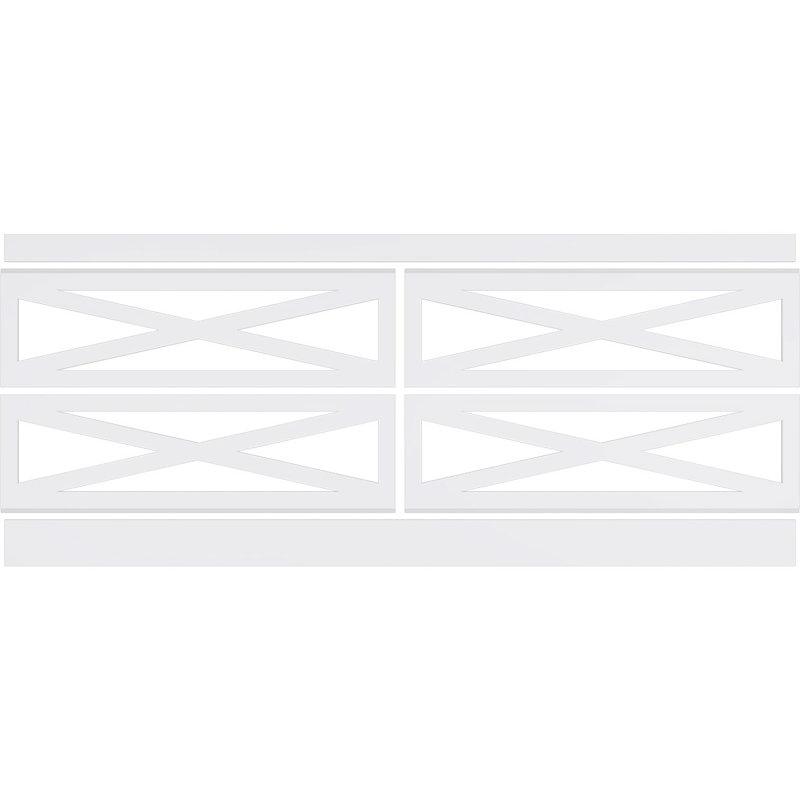 Ensemble de lambris en PVC, H 36 po x l 94,5 po x P 0,625 po