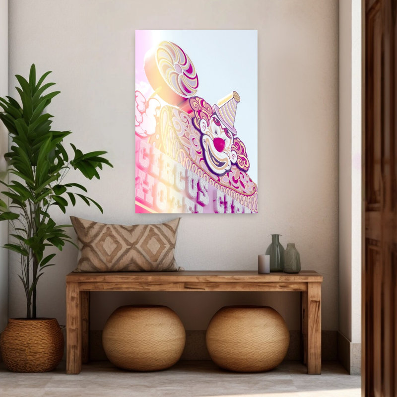 «Circus Sign Flare Portrait Abstract Contemporary Landscape Landscape», art mural, H 48 po x l 32 po