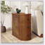 Table de bout avec station de charge, table d'appoint avec tiroirs, aucun assemblage requis