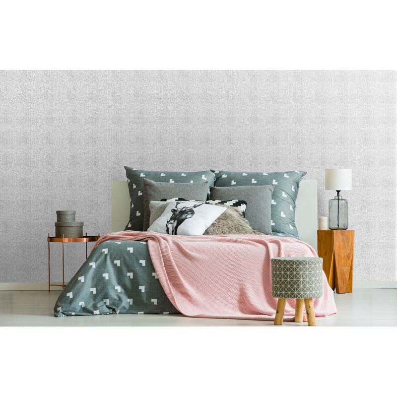 Highland Tweed Silver Tartan Wallpaper