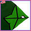 Tapisserie murale verte kaléidoscope géométrique - Décoration murale kaléidoscope-1762278025