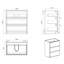 Meuble-lavabo de salle de bain moderne - grand rangement, rangement silencieux 30 po