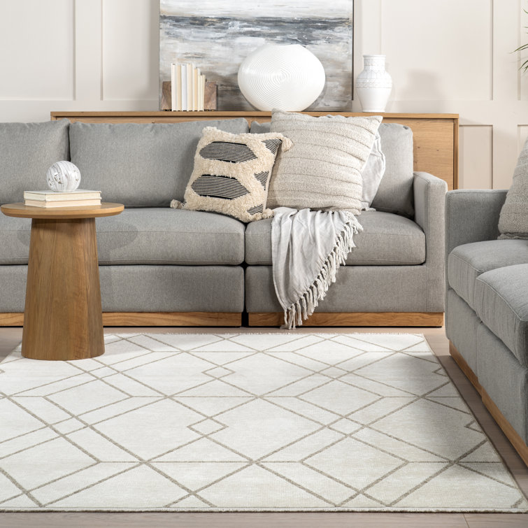 Sinclair Lattice Reversible Machine Washable Area Rug