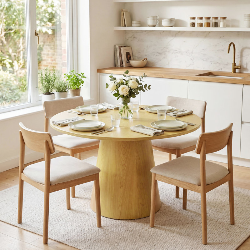 Extendable Dining Table, Yellow
