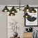 Ilbert 6 - Light Cone Chandelier with Accents