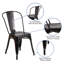 Chaise d'appoint empilable en métal Lily-1653966821