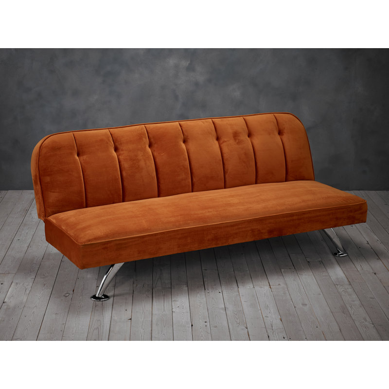  3 Seater Clic Clac Sofa Bed, Orange