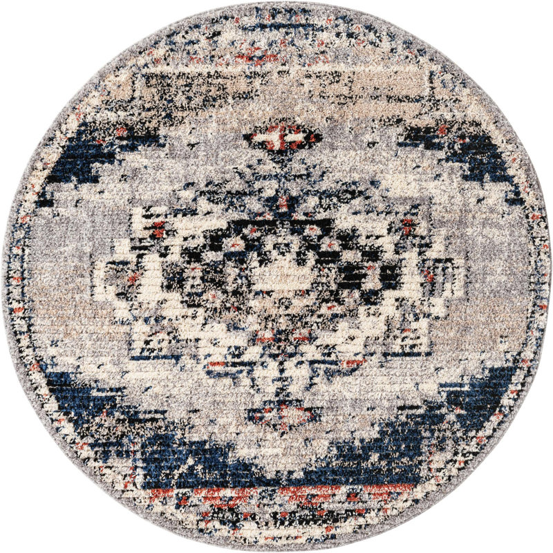 Tucson Geometric Indoor Rug, Round 3'