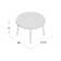 Berries® Laminate Adjustable Round Activity Table